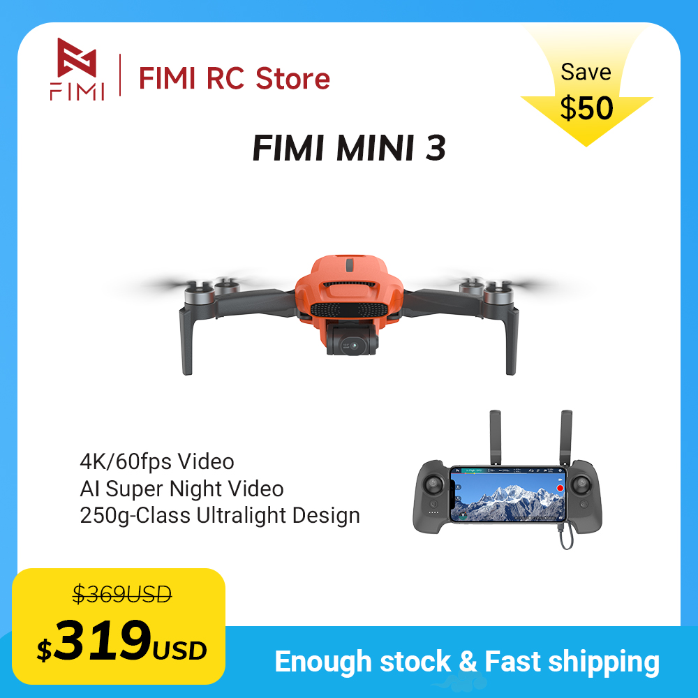 Drone Camera With Gimbal - Drone FIMI MINI 3 com Câmera