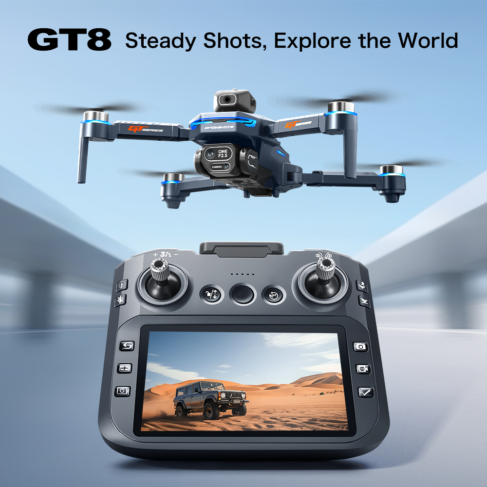 Drone Camera 4K - Drone aéreo para evitar obstáculos GT8