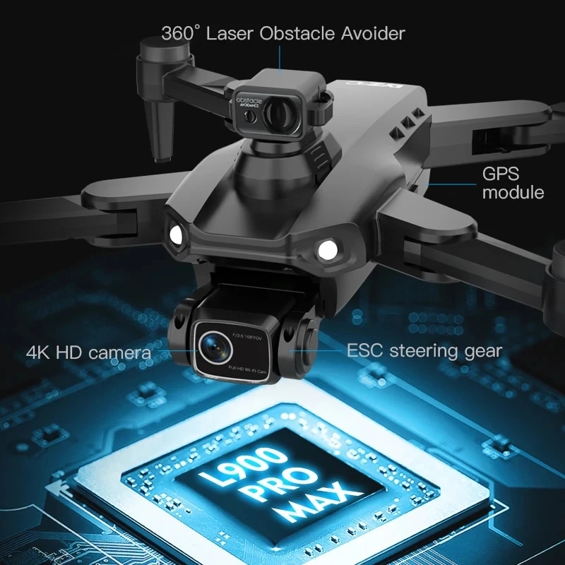 L900 Pro MAX GPS Drone 4K Prof - Drone Camera Night Vision avaliação e preço