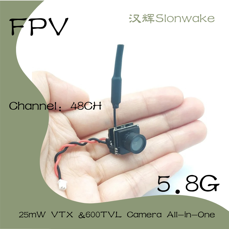 Slonwake 5.8G 48CH 25mW FPV VT - Drone Camera Wide Angle avaliação e preço