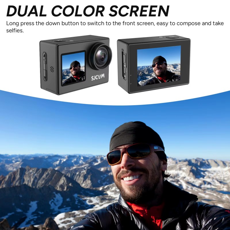 Câmera de Capacete Dual Screen - Drone Camera Action avaliação e preço