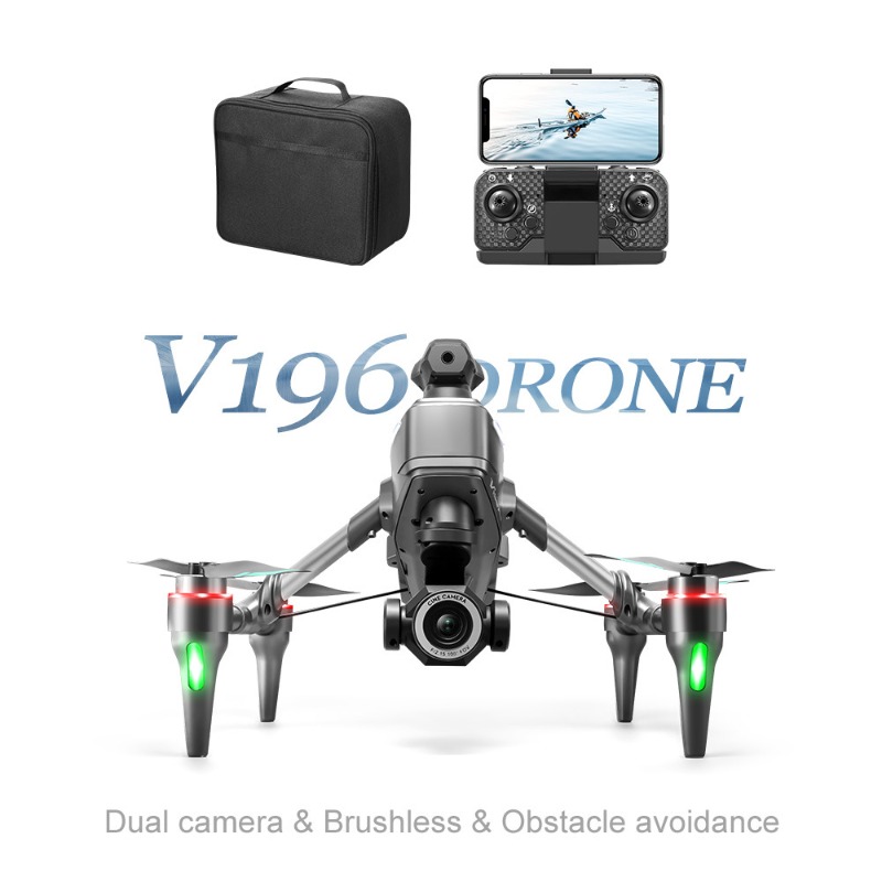 2025 v196 drone automático par - Drone Camera With Gimbal avaliação e preço