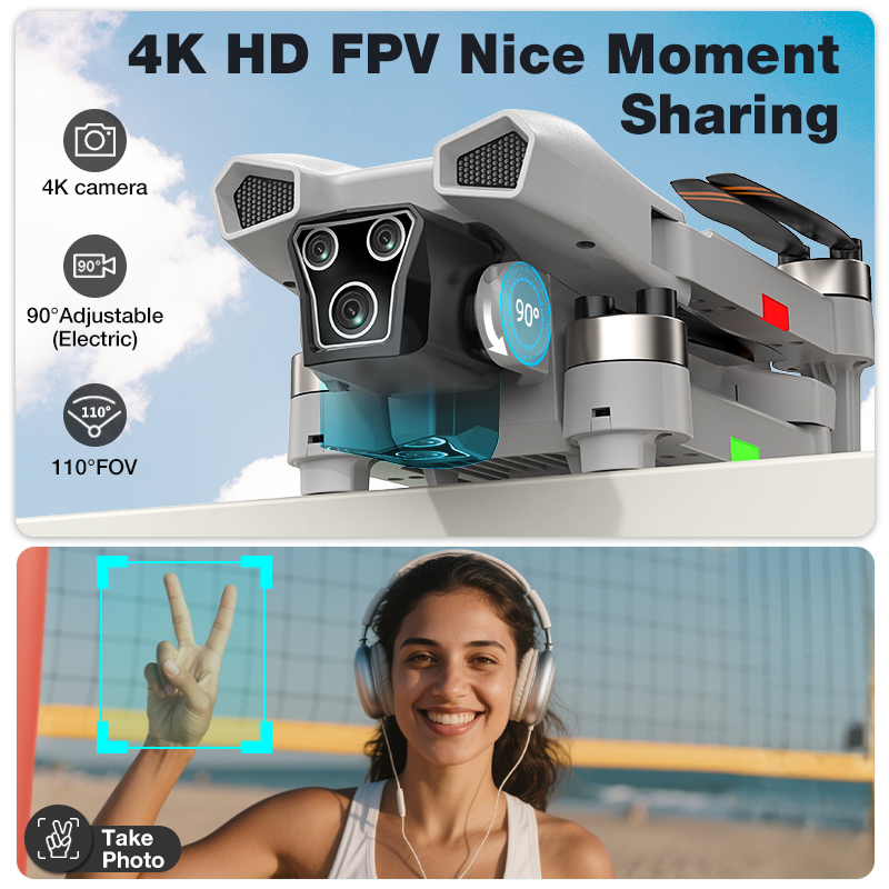 NOVO Drone L017 Pro Brushless  - Drone Camera With Gimbal avaliação e preço